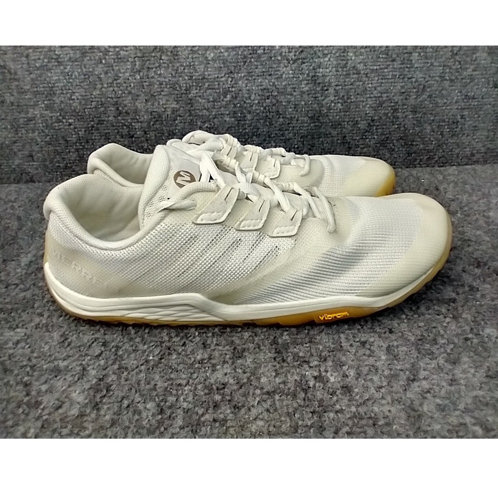 Merrell Trail Glove 5 Sneakers Womens 8.5 White Barefoot Running Shoes Undyed